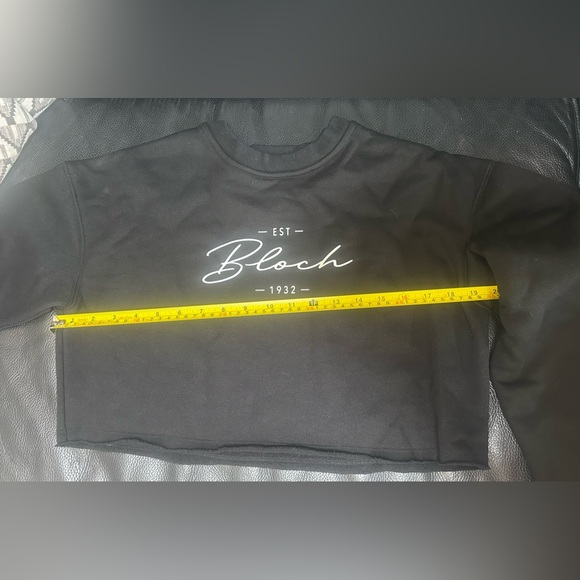 Black BLOCH Cropped Sweatshirt in size XS in Excellent Condition - Picture 6 of 6
